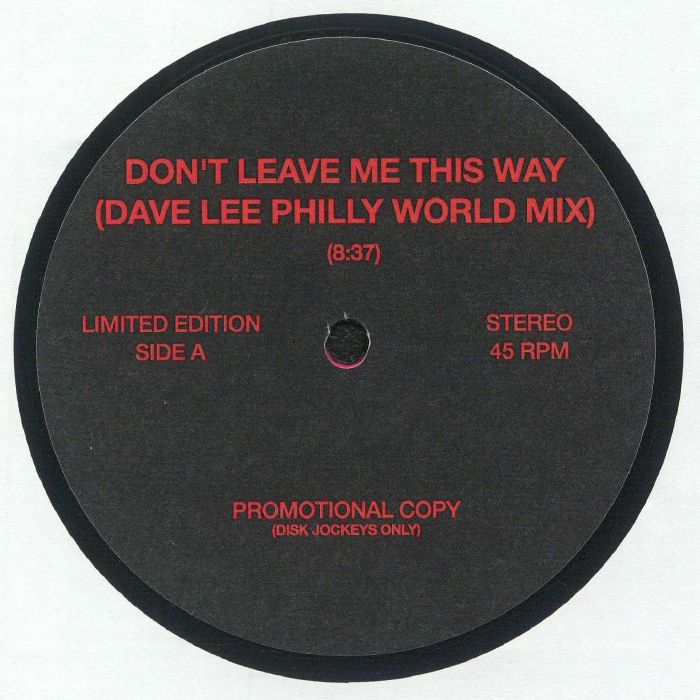 MELVIN, Harold & THE BLUENOTES/KOKOMO - Don't Leave Me This Way (Dave Lee Philly World mix)