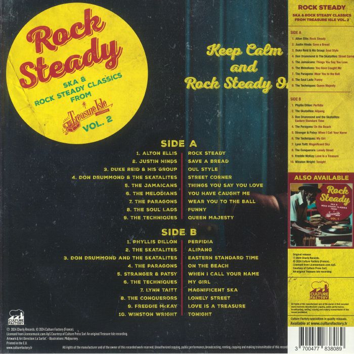VARIOUS - Ska & Rock Steady Classics From Treasure Isle Vol 2 (remastered)