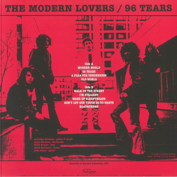 MODERN LOVERS, The - 96 Tears