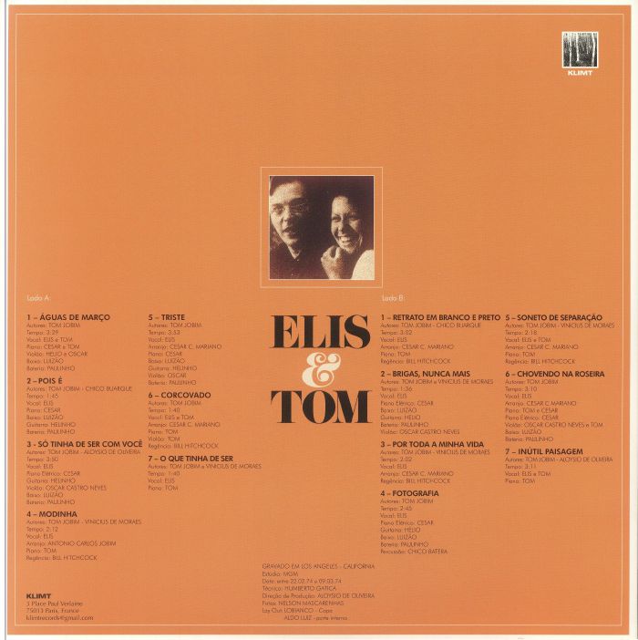 JOBIM, Antonio Carlos/ELIS REGINA - Elis & Tom (reissue)