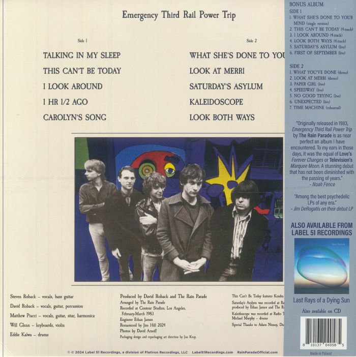 RAIN PARADE, The - Emergency Third Rail Power Trip (Deluxe Edition)