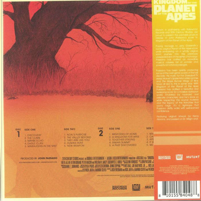 PAESANO, John - Kingdom Of The Planet Of The Apes (Soundtrack)