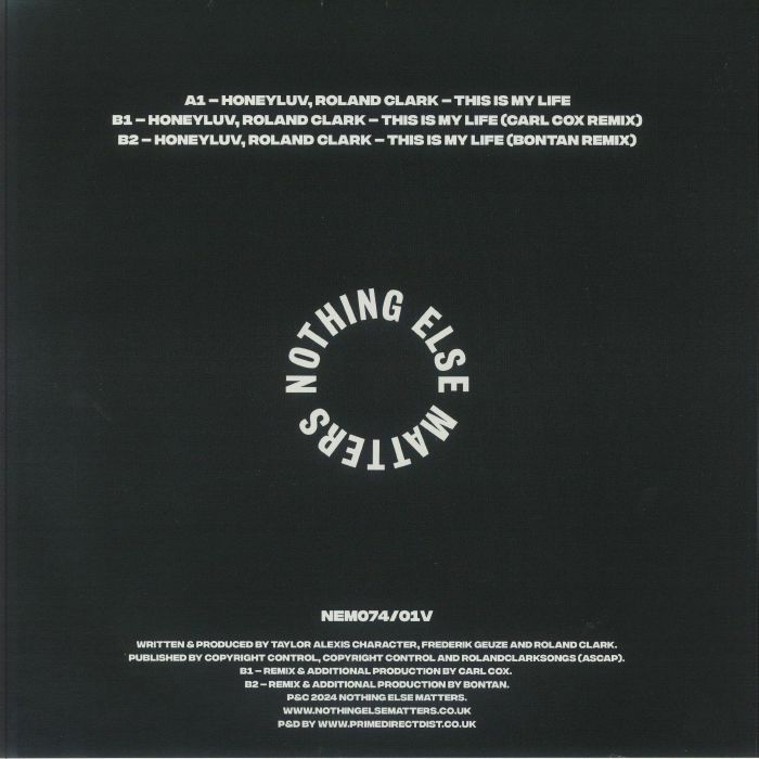 HONEYLUV/ROLAND CLARK - This Is My Life (B-STOCK)