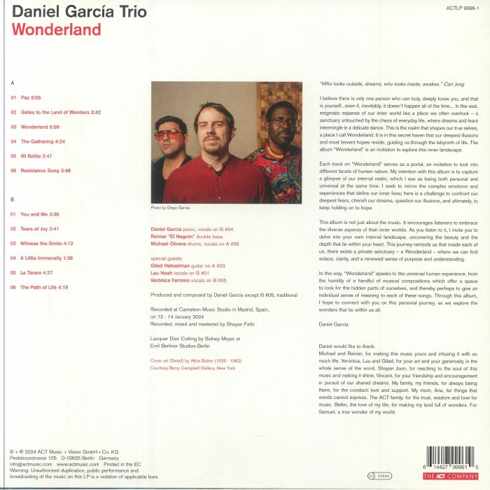 DANIEL GARCIA TRIO - Wonderland