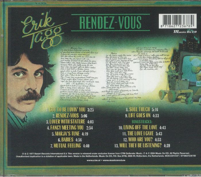ERIK TAGG - 『RENDEZ VOUS』 / エリック・タッグ - 『ランデヴー