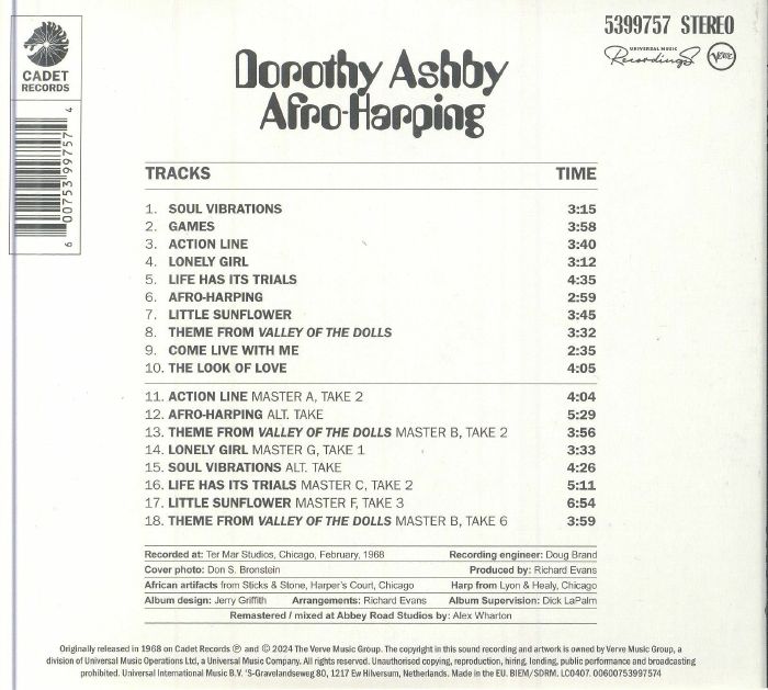 ASHBY, Dorothy - Afro Harping (Deluxe Edition)