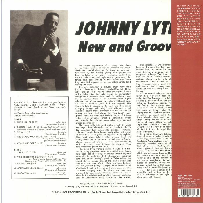 JOHNNY LYTLE / New And Groovy レコード Johnny LYTLE - New & Groovy レコード at Juno Records.