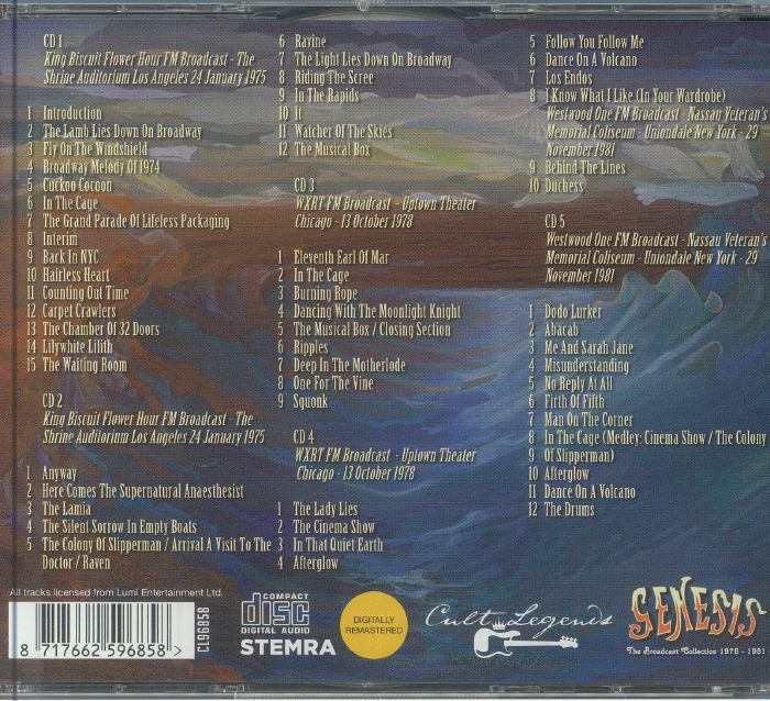 GENESIS - The Broadcast Collection 1975-1981 CD at Juno Records.