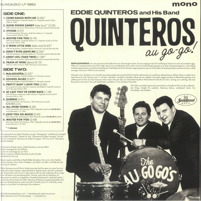 QUINTEROS, Eddie - Quinteros Au Go Go! (mono)