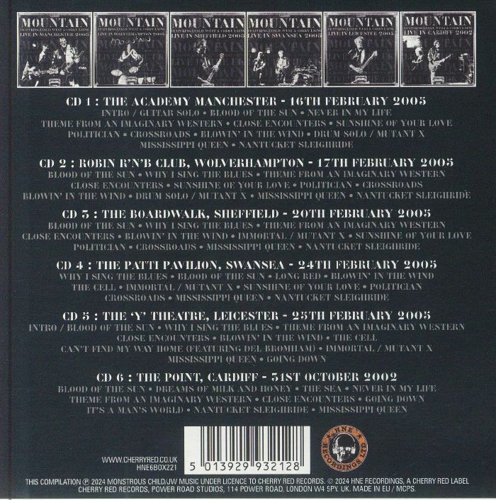 MOUNTAIN feat LESLIE WEST/CORKY LAING - Live In The UK