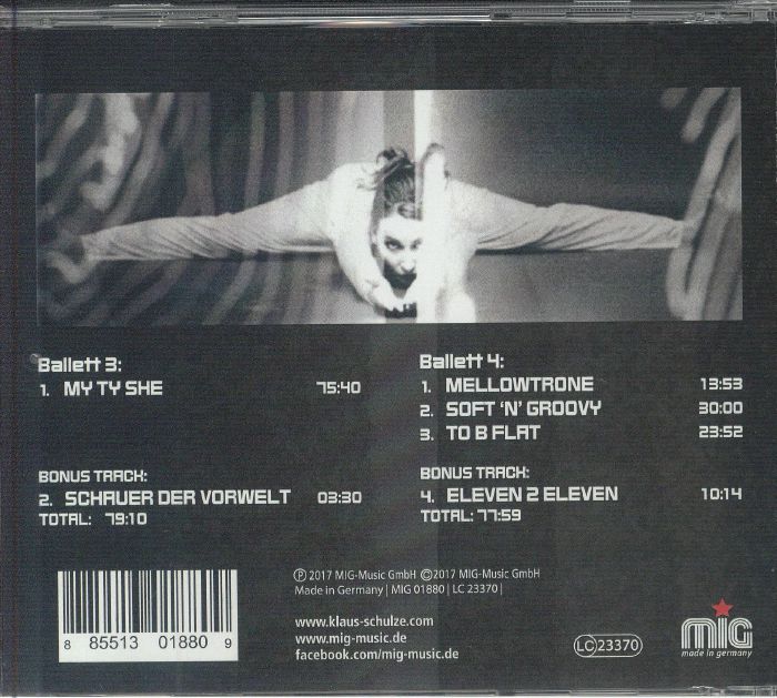 SCHULZE, Klaus - Ballett 3 & 4 (reissue)