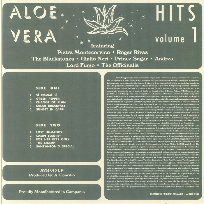 VARIOUS - Aloe Vera Hits Volume 1 Vinyl at Juno Records.