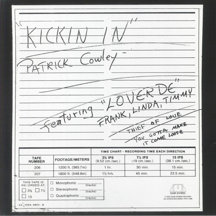 COWLEY, Patrick - Kickin' In