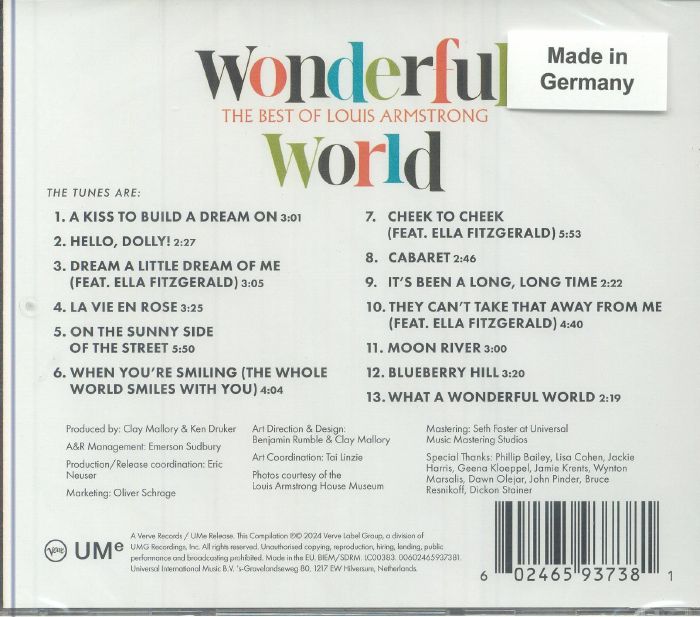 ARMSTRONG, Louis - Wonderful World: The Best Of