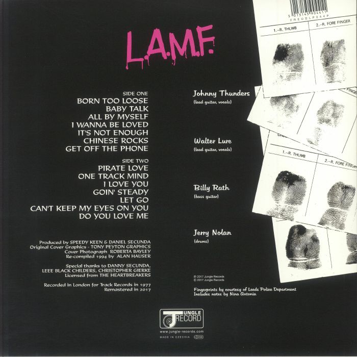 THUNDERS, Johnny & THE HEARTBREAKERS - LAMF: The Lost '77 Mixes