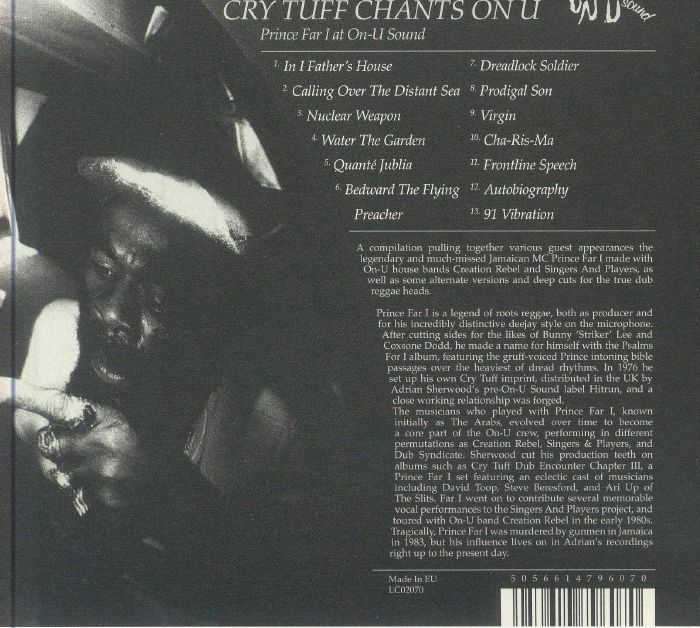 PRINCE FAR I - Cry Tuff Chants On U: Prince Far I At On U Sound 1978-1984