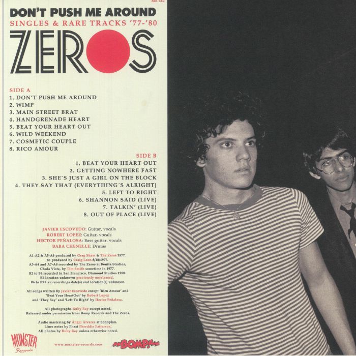 LP｜The Zeros – Don't Push Me Around The Zeros: Don't Push Me Around – Victrola