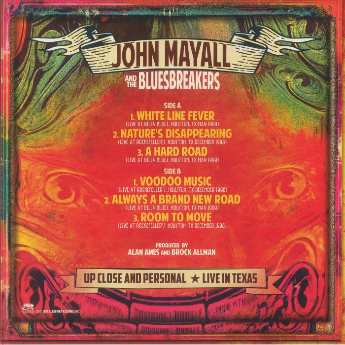 John MAYALL/THE BLUESBREAKERS - Up Close And Personal Live In