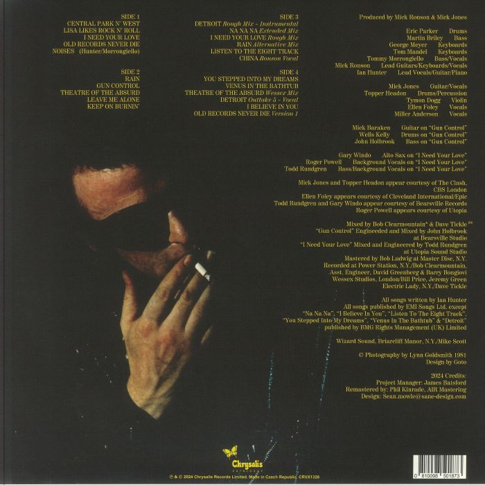 HUNTER, Ian - Short Back N' Sides (2024 Expanded Edition) (remastered)