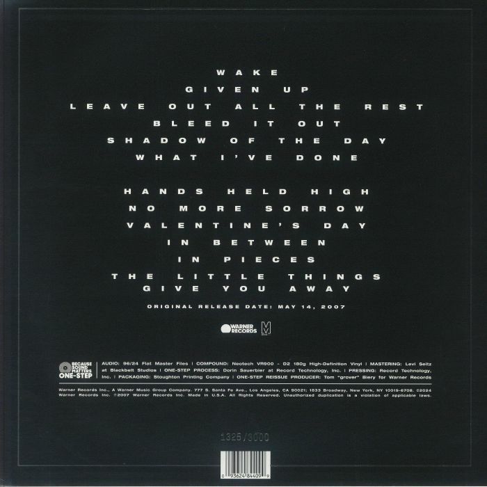 LINKIN PARK - Minutes To Midnight (Because Sound Matters Series) (B-STOCK)
