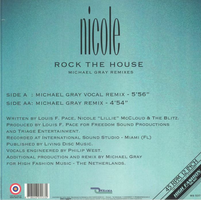 NICOLE - Rock The House (remixes)