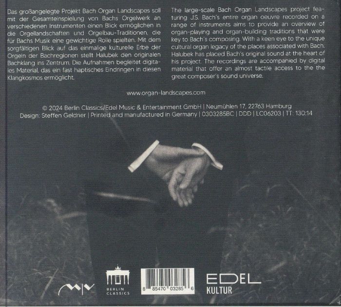 BACH, Johann Sebastian/JORG HALUBEK - Organ Landscapes Dresden