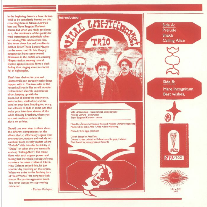 VILLE LAHTEENMAKI TRIO - Introducing: Ville Lahteenmaki Trio (reissue)