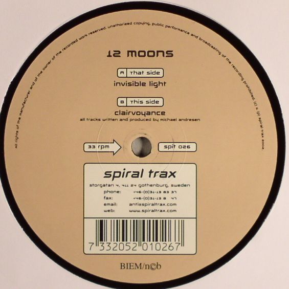 12 MOONS - Invisible Light