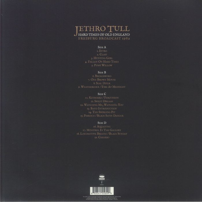 JETHRO TULL - Hard Times Of Old England: Freiburg Broadcast 1982