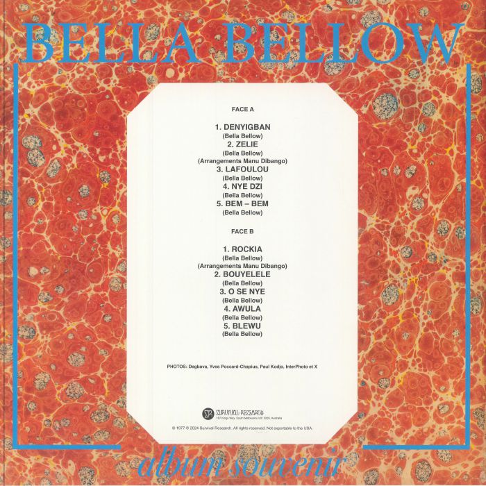 BELLOW, Bella - Album Souvenir (reissue)