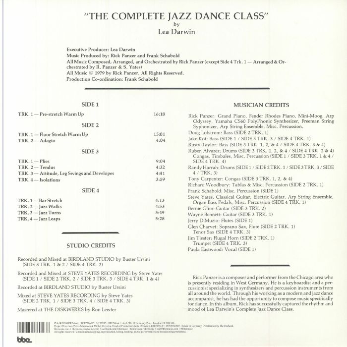 Rick PANZER - Music For The Complete Jazz Dance Class With