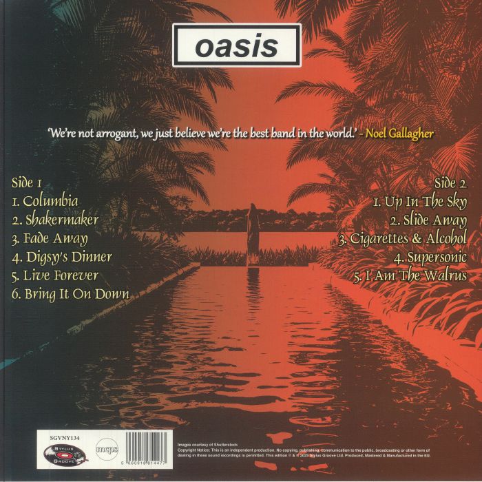 OASIS - LIVE FOREVER / 1994 UK ENGLAND ORIGINAL Used 12