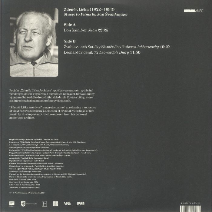 LISKA, Zdenek - Music To Films By Jan Svankmajer: Archives Vol 1