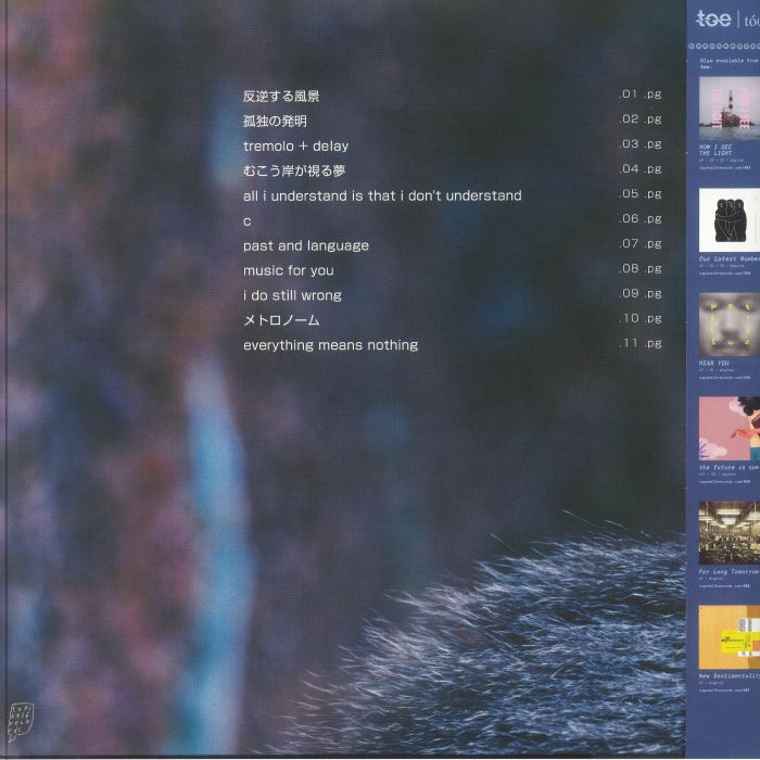 【LP】toe / The Book About My Idle Plot... Topshelf Records - toe - the book about my idle plot on a