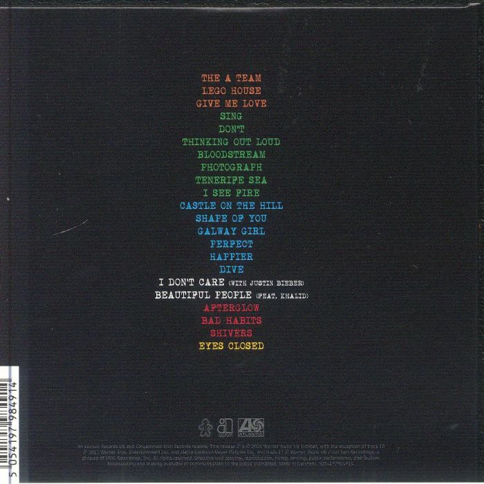 SHEERAN, Ed - Plus/Minus/Equals/Divide/Multiply (Tour Collection)