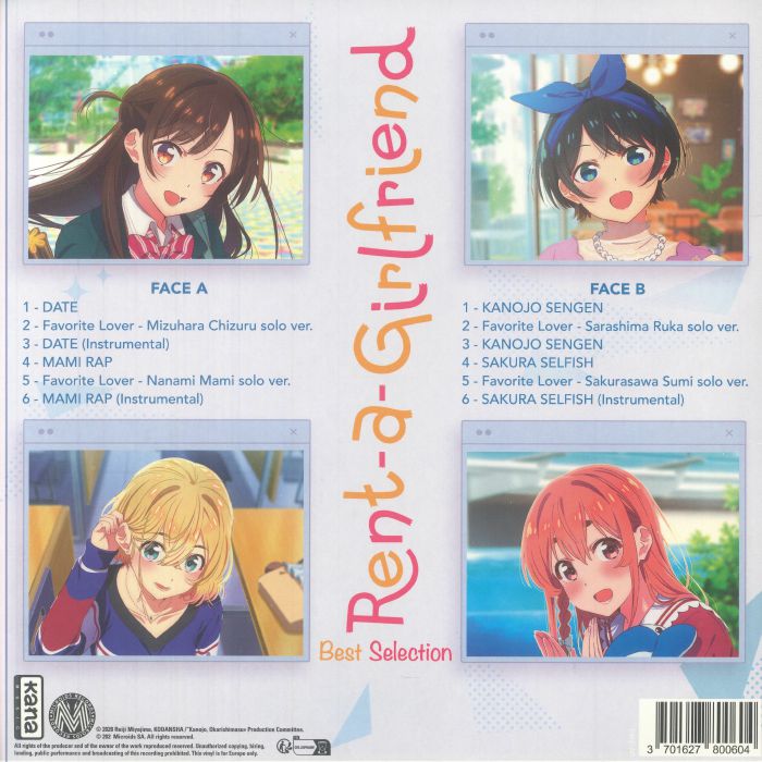 MAEYAMADA, Kenichi - Rent A Girlfriend: Best Selection