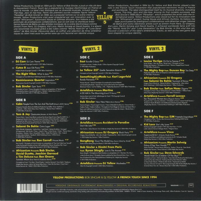 SINCLAR, Bob/DJ YELLOW/VARIOUS - A French Touch Since 1994
