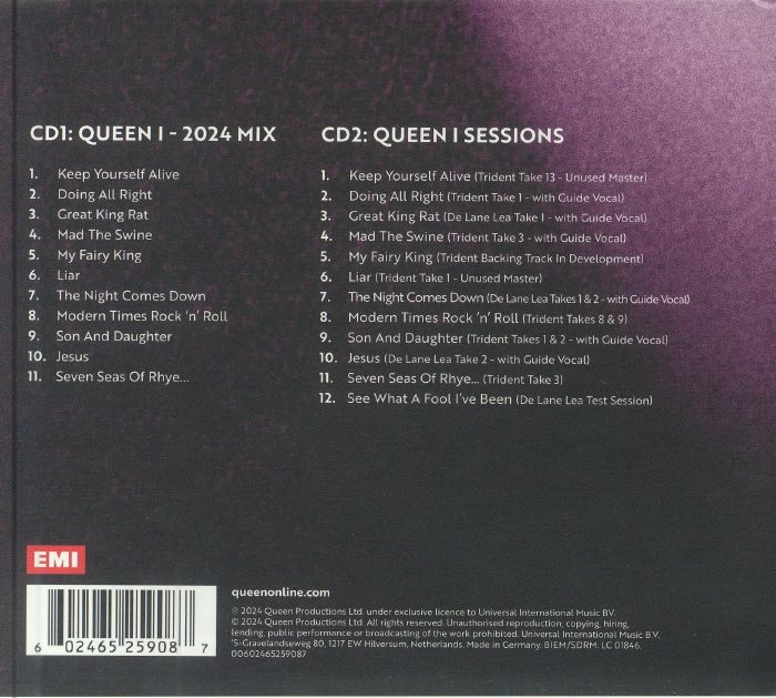 QUEEN - Queen 1 (Deluxe Edition) CD at Juno Records.