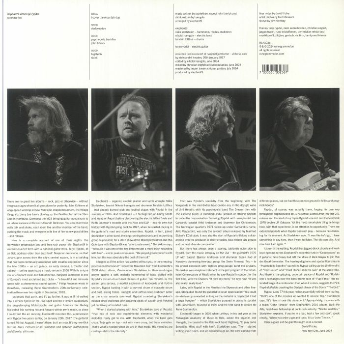 ELEPHANT9 with TERJE RYPDAL Catching Fire Vinyl at Juno Records.