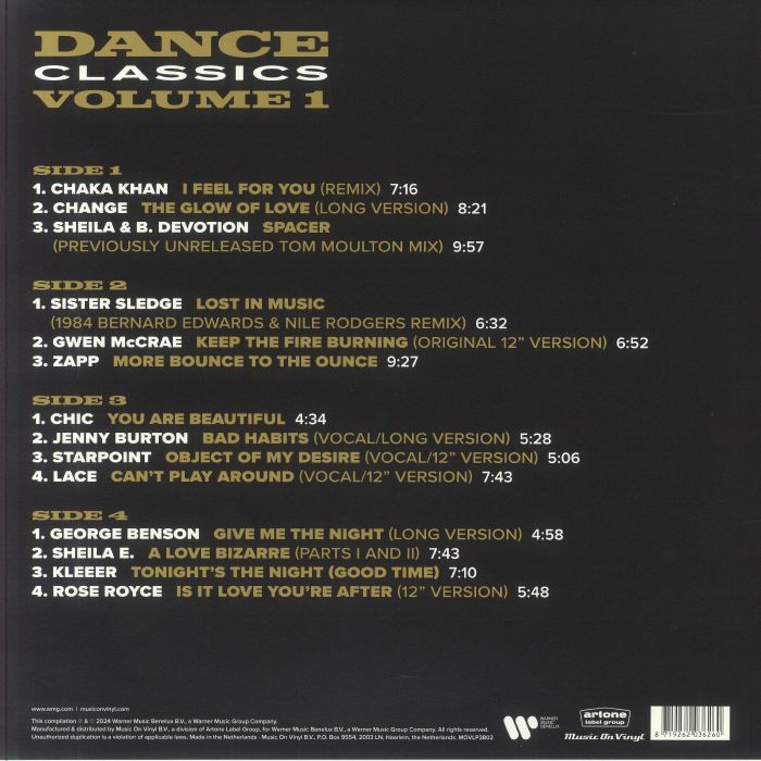VARIOUS - Dance Classics Vol 1