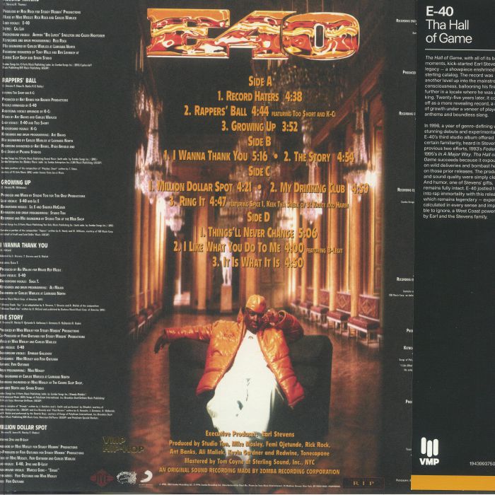 E 40 - Tha Hall Of Game (reissue)