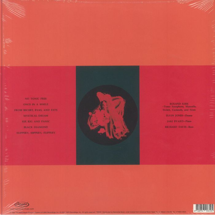 ROLAND KIRK QUARTET, The feat ELVIN JONES - Rip Rig & Panic (reissue)