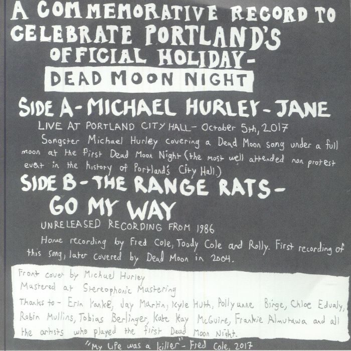 Michael HURLEY/THE RANGE RATS - Jane Vinyl at Juno Records.