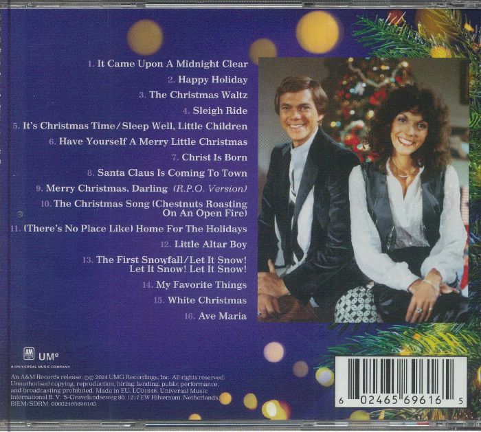 The CARPENTERS - Christmas Once More CD at Juno Records.