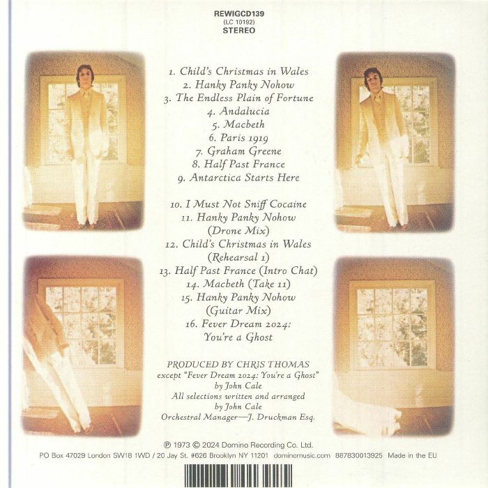 CALE, John - Paris 1919 (remastered)