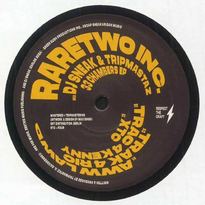 RARETWO INC aka TRIPMASTAZ/DJ SNEAK - 33 Chambers EP