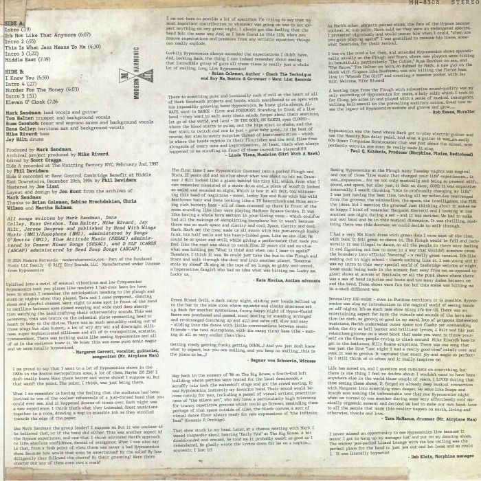 HYPNOSONICS - It's Not Like That Anymore