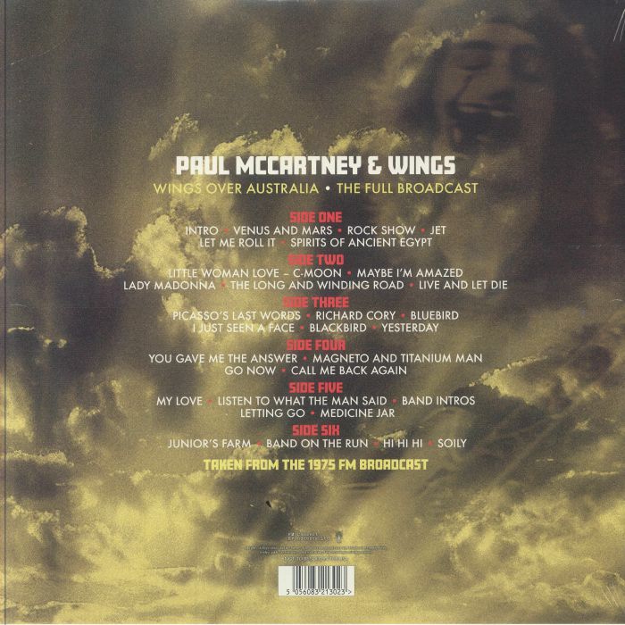 McCARTNEY, Paul & WINGS - The 1975 Australian Broadcast