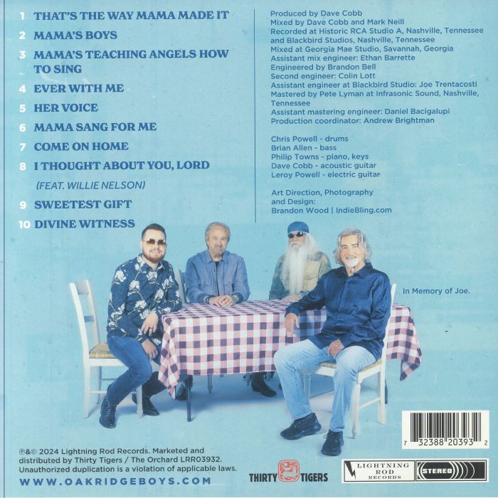 OAK RIDGE BOYS, The - Mama's Boys