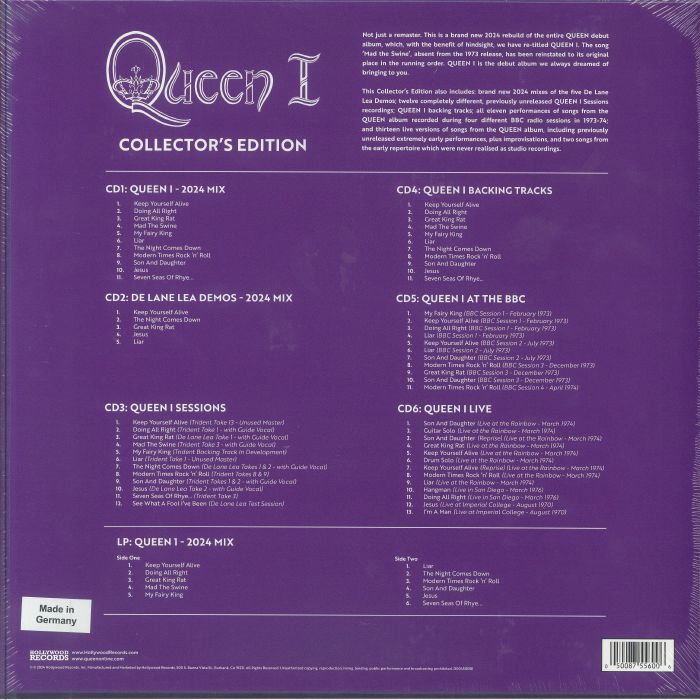 QUEEN - Queen I (Collector's Edition)